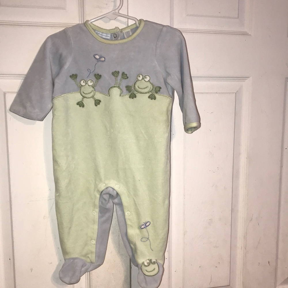 Boy’s Velvety Frog-Themed One Piece